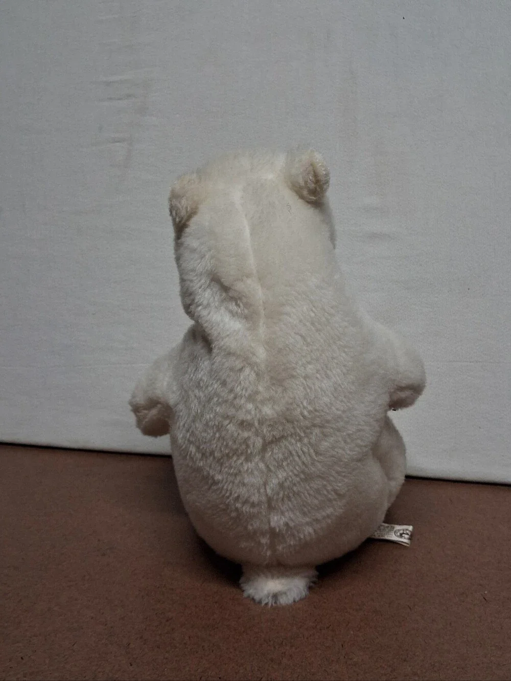 White Plush Polar Bear Pet Toy - Soft Cuddly Companion